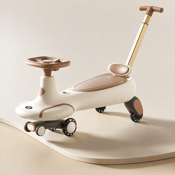 Mini Ride-On Kart with Parent Handle