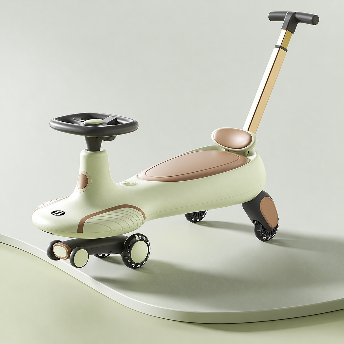 Mini Ride-On Kart with Parent Handle