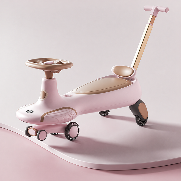 Mini Ride-On Kart with Parent Handle