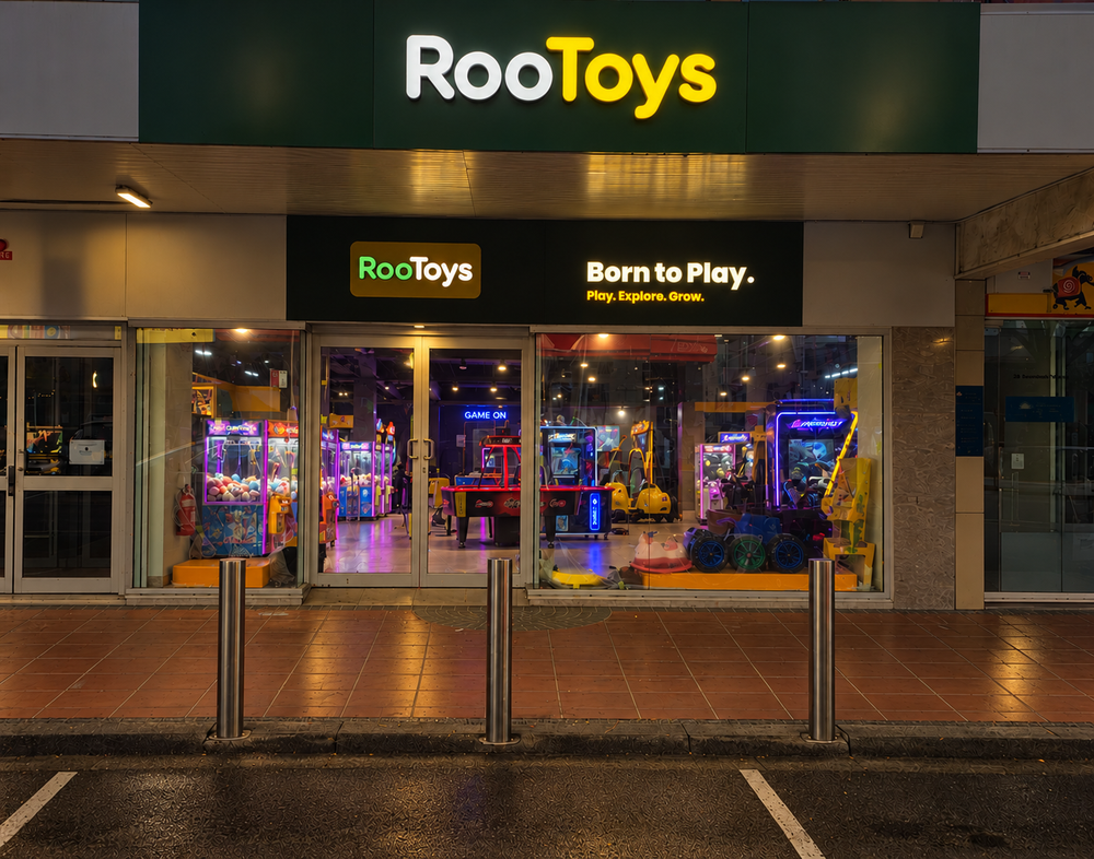RooToys Store & Arcade Interior